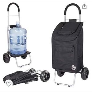 Trolley Dolly Black Foldable Shopping cart